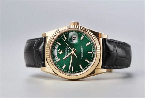 rolex cuir